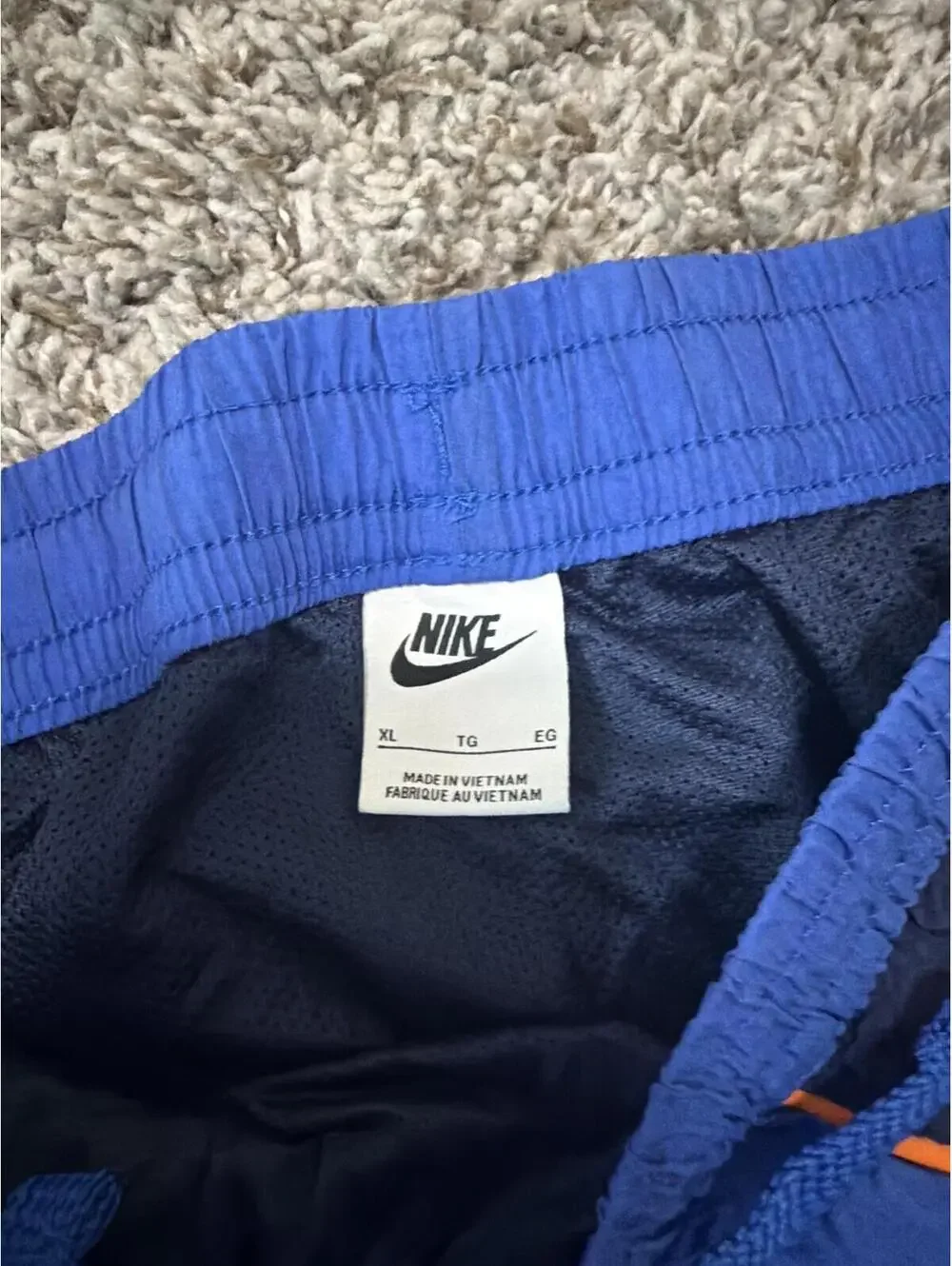 Nike Boys Blue Track Athletic Shorts XL